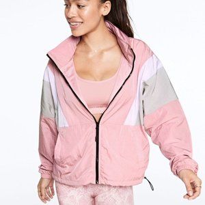 Nwt Victoria Secret PINK Blush Athleisure Wind Breaker Jacket Size Medium/Large